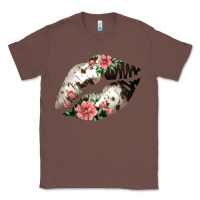 Chestnut Cowhide And Flowers Lips Classic Tee - Bettercallsaul