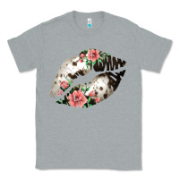 Heather Grey Cowhide And Flowers Lips Classic Tee - Bettercallsaul