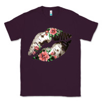 Plum Cowhide And Flowers Lips Classic Tee - Bettercallsaul