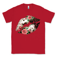 Red Cowhide And Flowers Lips Classic Tee - Bettercallsaul