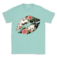 Seafoam Cowhide And Flowers Lips Classic Tee - Bettercallsaul