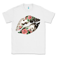 White Cowhide And Flowers Lips Classic Tee - Bettercallsaul