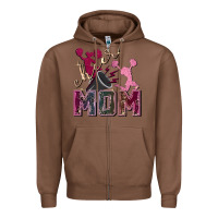 Chestnut cheer mom Zipper Hoodie - FaDigitalArtStudio