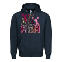 Navy cheer mom Zipper Hoodie - FaDigitalArtStudio