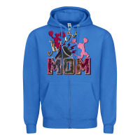 True Royal cheer mom Zipper Hoodie - FaDigitalArtStudio