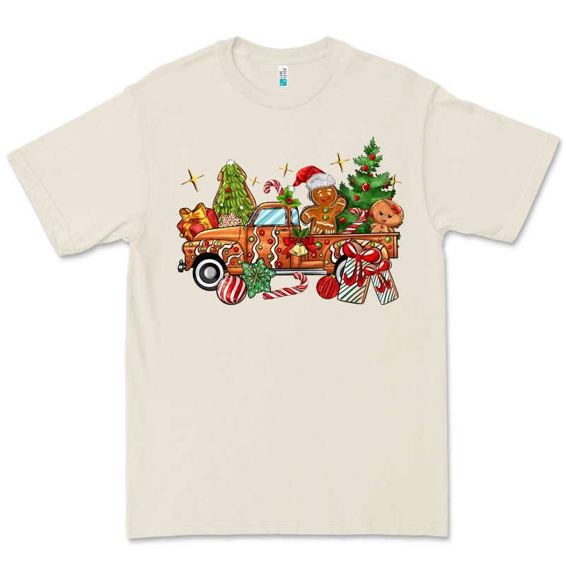 Christmas Gingerbread Truck Premium Tee by MaliasSmallBusiness | Teevron