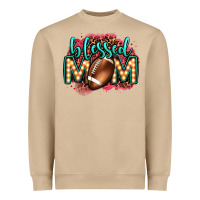 Mushroom blessed american football mom lightbulb letters Heavyweight Sweatshirt - OliviaCreatesArt