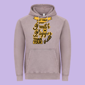 Let Your Faith Be Bigger Than Your Fear Vintage Hoodie Designed By Bettercallsaul
