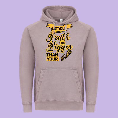 Let Your Faith Be Bigger Than Your Fear Vintage Hoodie Designed By Bettercallsaul