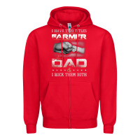 Red Farmer1107 Zipper Hoodie - tuanDangUi