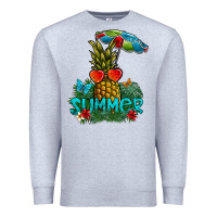Heather Grey Summer Premium Sweatshirt - CowhideDigitalArt