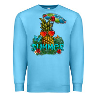 Ocean Blue Summer Premium Sweatshirt - CowhideDigitalArt