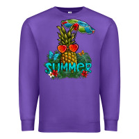 Purple Summer Premium Sweatshirt - CowhideDigitalArt
