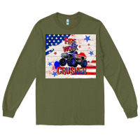 Army Green firework crusher 4th of july Long Sleeve Tee - TumblerDesignByShophia