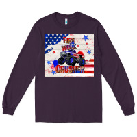 Plum firework crusher 4th of july Long Sleeve Tee - TumblerDesignByShophia