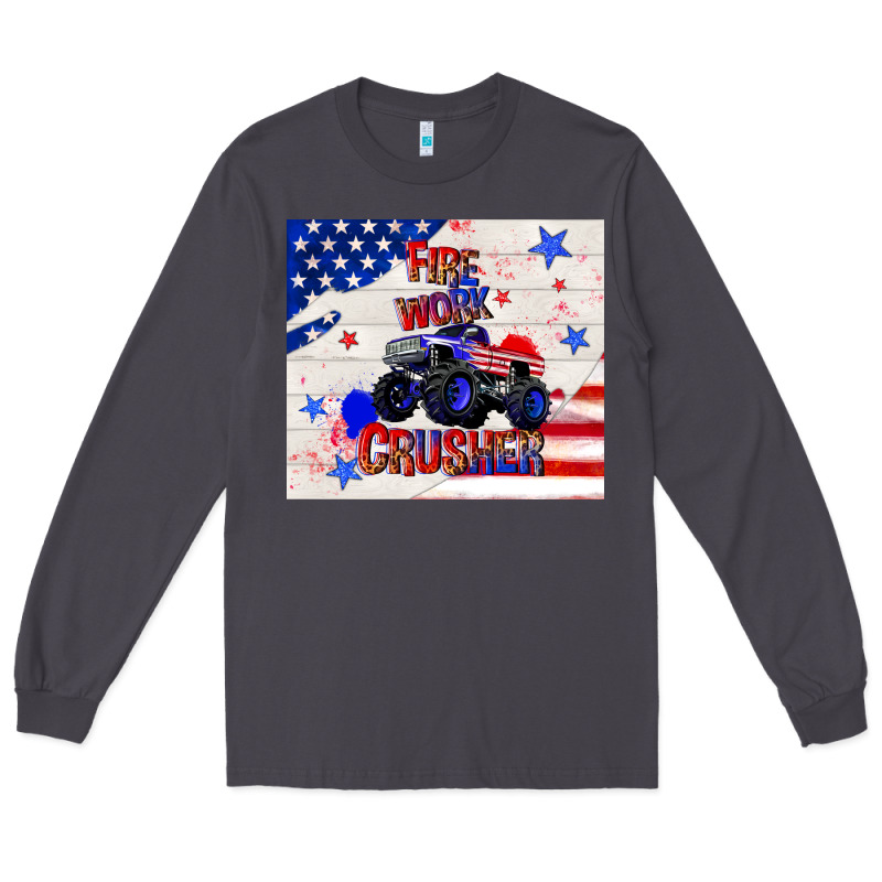 Firework Crusher 4th Of July Long Sleeve Tee by TumblerDesignByShophia | Teevron