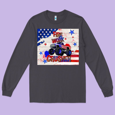 Firework Crusher 4th Of July Long Sleeve Tee Designed By Tumblerdesignbyshophia