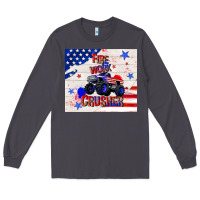 Smoke firework crusher 4th of july Long Sleeve Tee - TumblerDesignByShophia