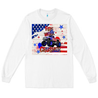 White firework crusher 4th of july Long Sleeve Tee - TumblerDesignByShophia