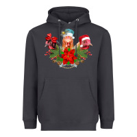 Smoke Chickens Christmas Heavyweight Hoodie - CowhideDigitalArt