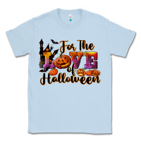 Dusty Blue For The Love Of Halloween Classic Tee - RanaPortraitStore