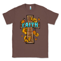 Chestnut Western Faith Cross Butterfly Classic Tee - LillyAllenDesigns