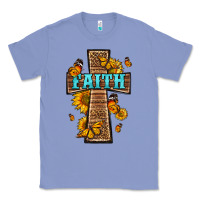 Colony Blue Western Faith Cross Butterfly Classic Tee - LillyAllenDesigns