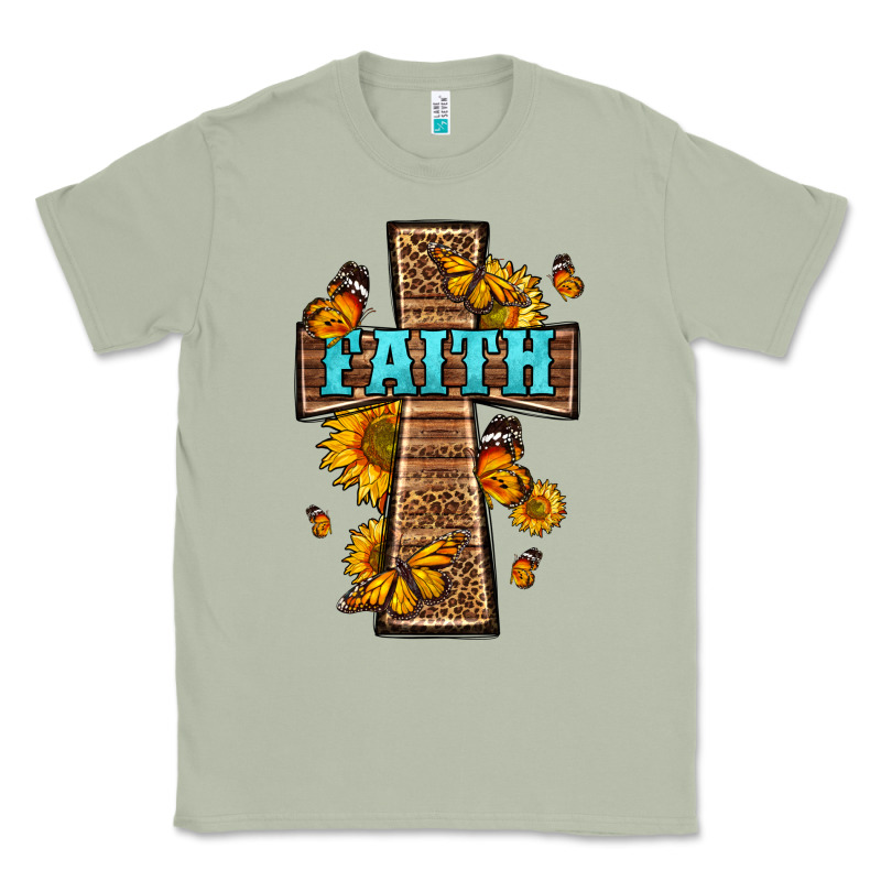 Western Faith Cross Butterfly Classic Tee by LillyAllenDesigns | Teevron