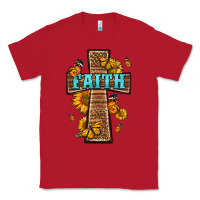 Red Western Faith Cross Butterfly Classic Tee - LillyAllenDesigns