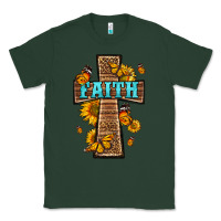 Sports Green Western Faith Cross Butterfly Classic Tee - LillyAllenDesigns