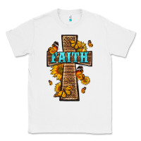 White Western Faith Cross Butterfly Classic Tee - LillyAllenDesigns