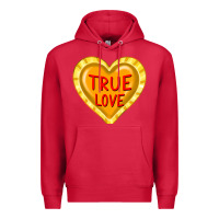 Cardinal valentine's day hearts Premium Hoodie - FaDigitalArtStudio