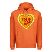 Carrot valentine's day hearts Premium Hoodie - FaDigitalArtStudio