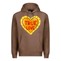 Chestnut valentine's day hearts Premium Hoodie - FaDigitalArtStudio