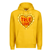 Lemon valentine's day hearts Premium Hoodie - FaDigitalArtStudio