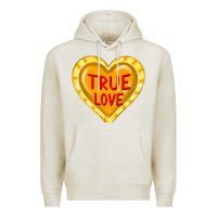 Oatmeal Heather valentine's day hearts Premium Hoodie - FaDigitalArtStudio