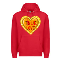 Red valentine's day hearts Premium Hoodie - FaDigitalArtStudio
