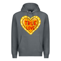 Rock valentine's day hearts Premium Hoodie - FaDigitalArtStudio