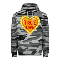 Slate Camo valentine's day hearts Premium Hoodie - FaDigitalArtStudio