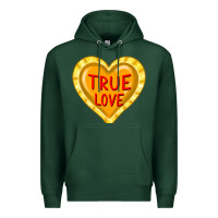 Sports Green valentine's day hearts Premium Hoodie - FaDigitalArtStudio