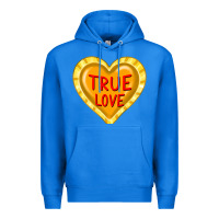 True Royal valentine's day hearts Premium Hoodie - FaDigitalArtStudio