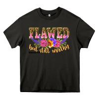 Asphalt flawed but still worthy romans 5 8 Heavy Core Tee - NancyCooperArtShop