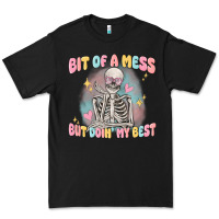 Black bit of a mess but doing my best Premium Tee - MaliasSmallBusiness