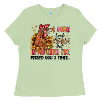 Matcha i may look calm but in my head i've pecked you Ladies Tee - MaliasSmallBusiness