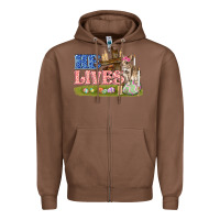 Chestnut he lives easter Zipper Hoodie - FaDigitalArtStudio