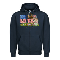 Navy he lives easter Zipper Hoodie - FaDigitalArtStudio
