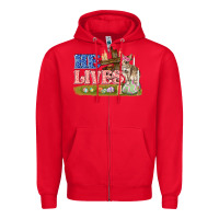 Red he lives easter Zipper Hoodie - FaDigitalArtStudio