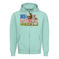 Seafoam he lives easter Zipper Hoodie - FaDigitalArtStudio
