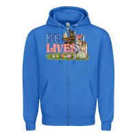 True Royal he lives easter Zipper Hoodie - FaDigitalArtStudio