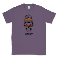 Lavender Brown Glitter, Western Vintage Patterned Mom Skull Classic Tee - Bettercallsaul